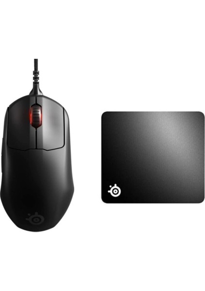 Steelseries Prime+ Plus Rgb Optik Fps Gaming Mouse & Qck Large Mouse Pad