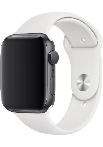 Apple Watch Seri 7 6 5 4 3 2 Se 42MM / 44MM / 45MM  Uyumlu Spor Silikon Kordon