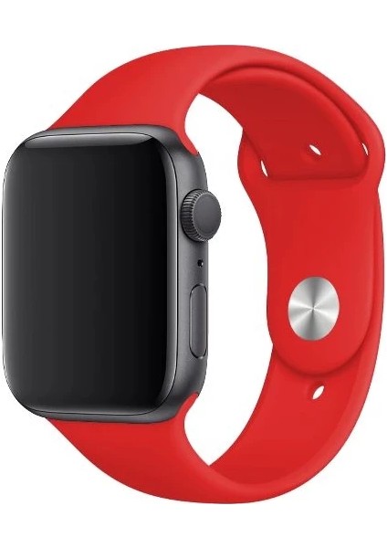 Apple Watch Seri 7 6 5 4 3 2 Se 42MM / 44MM / 45MM  Uyumlu Spor Silikon Kordon