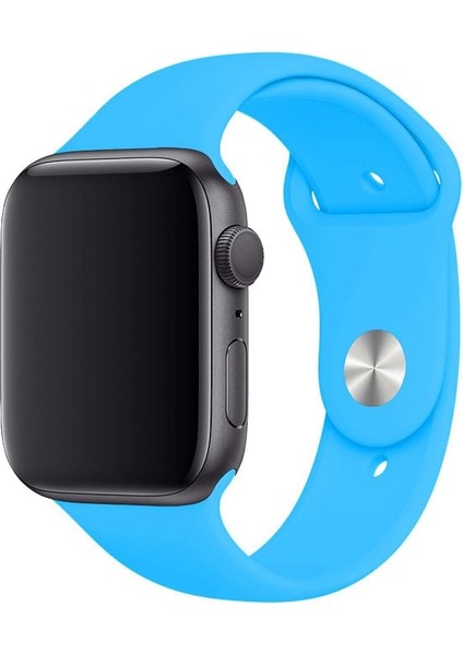 Apple Watch Seri 7 6 5 4 3 2 Se 42MM / 44MM / 45MM Uyumlu Spor Silikon Kordon
