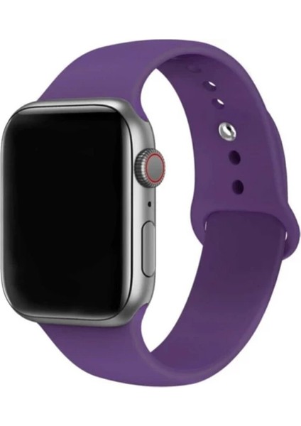 Apple Watch Seri 7 6 5 4 3 2 Se 42MM / 44MM / 45MM  Uyumlu Spor Silikon Kordon