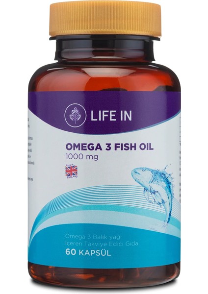 Life In Omega 3 Balık Yağı Kapsül