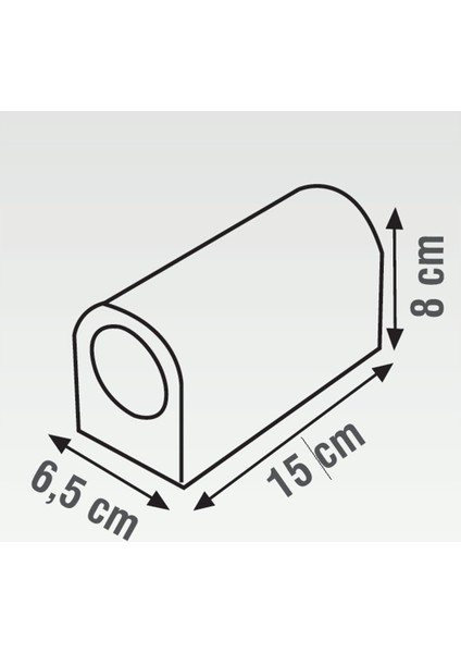 Global 2X5W GU10 Çift Taraflı LED Dekoratif Duvar Apliği 5 Adet