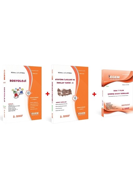 AÖF Sosyoloji 2. Sınıf 4 Dönem (Bahar) Konu Anlatımlı Soru Bankası Set +Çıkmış