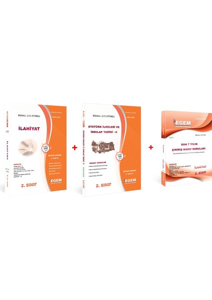 AÖF İlahiyat 2. Sınıf Bahar Dönemi 4 Dönem Konu Anlatımlı Soru Bankası Set + Çıkmış