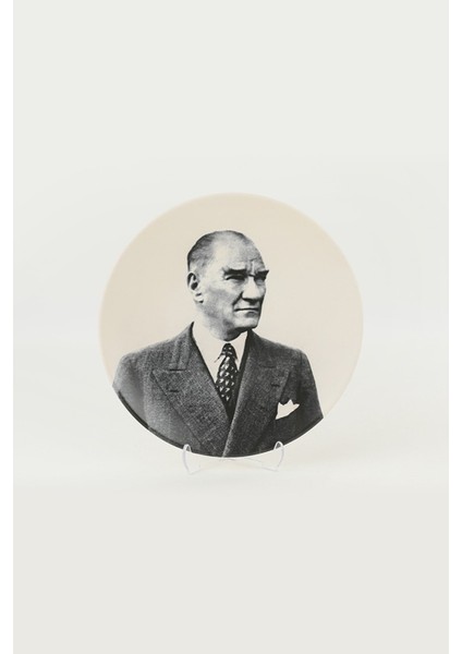 Atatürk Portreli Dekoratif Tabak 20 cm