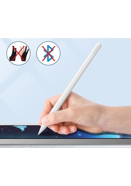 Goojodoq Apple iPad Stylus Dokunmatik Çizim Kalemi Manyetik Kapasitif Palm Rejection Eğim Özelliği iPad Kalem