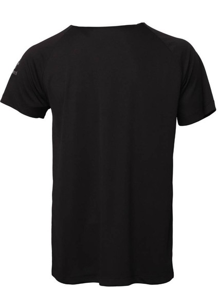 911518-2001 Regular Fit Düz Siyah Erkek T-Shirt fiyatları