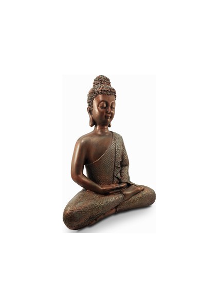 Dekoratif Polyester Buda Heykeli Bakır (35X27CM) fiyatları