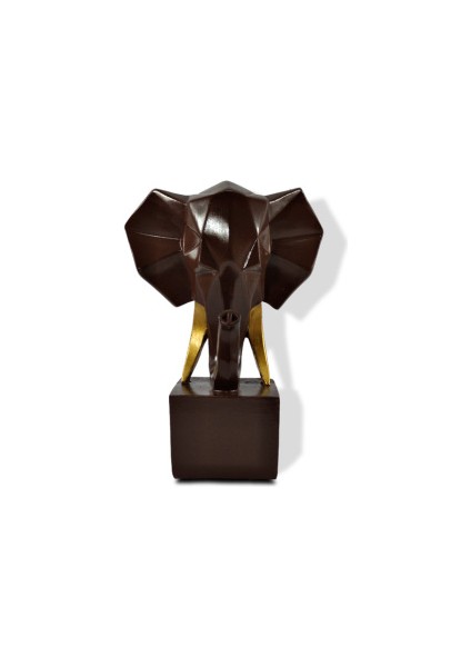 Dekoratif Kaideli Kübik Fil Biblo Obje