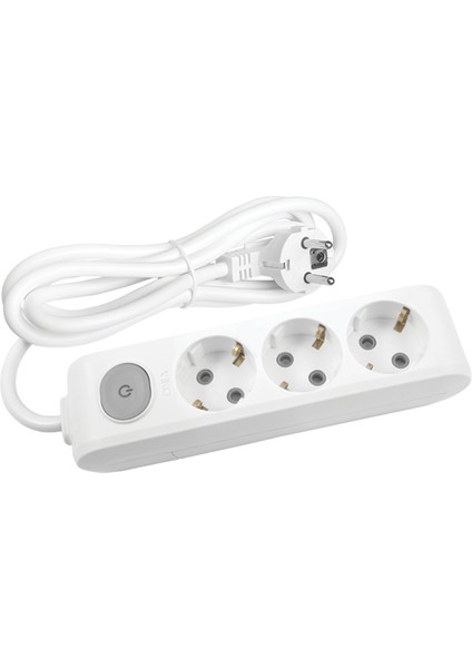ML-90117305 Multi-Let 3lü Anahtarlı Çocuk Korumalı Topraklı 5 Metre Kablolu Grup Priz