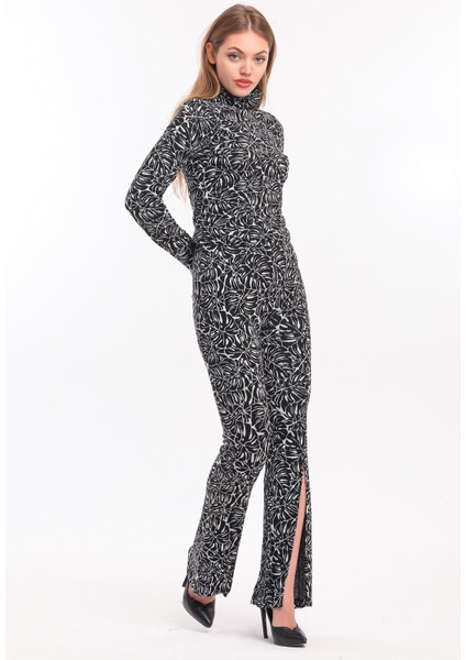 Beli Lastikli Önü Yırtmaçlı Jakarlı Pantolon | PNT33967 indirimleri