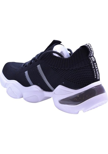 Ithal Kadın Yüksek Taban Siyah Sneaker 22Y304