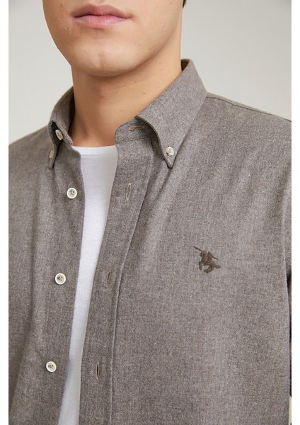 Slim Fit Vizon Armürlü Gömlek modelleri