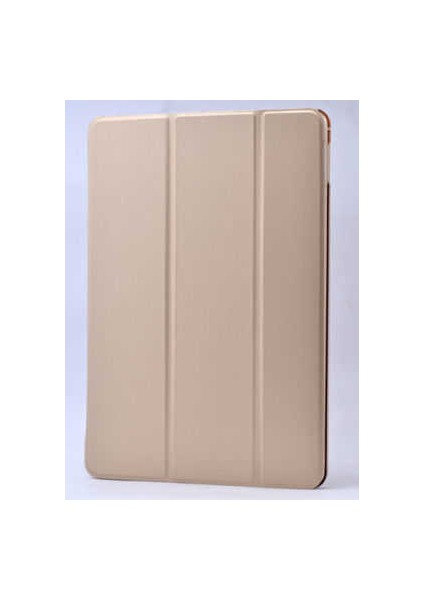 - iPad 9.7 2017 (5.nesil) - Tablet Kılıfı Smart Cover Standlı 1-1 Kılıf - Gold