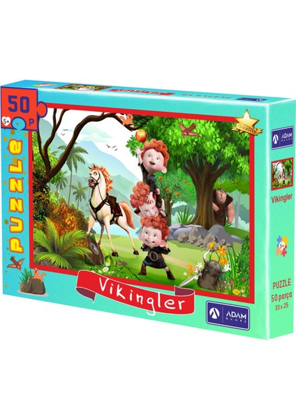 Vikingler 50 Parça Puzzle Yapboz