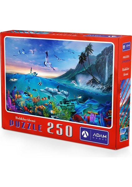 Balıklar Alemi 250 Parça Puzzle Yapboz