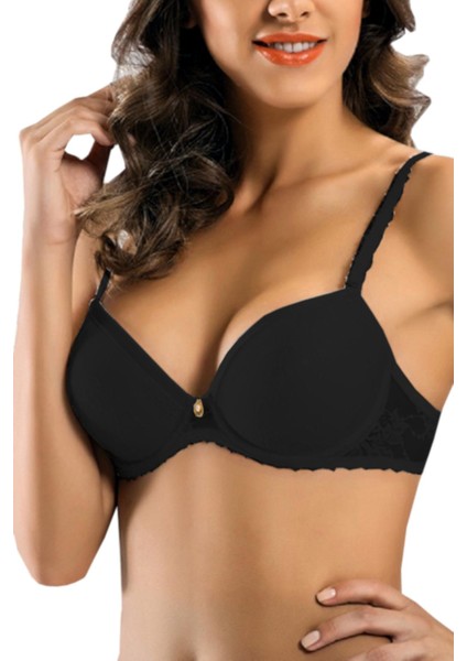 7003 01 75 Dantel Push Up Sütyen Beyaz