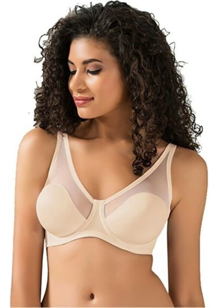 9200 C Tül Kapli Soft C Cup Sütyen 100 Beyaz