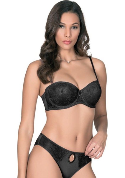 5105 80 Silikon Daine Sütyen Takim Bordo