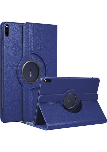 Huawei Matepad 11 Kılıf 360 Rotating Stand Deri Lacivert