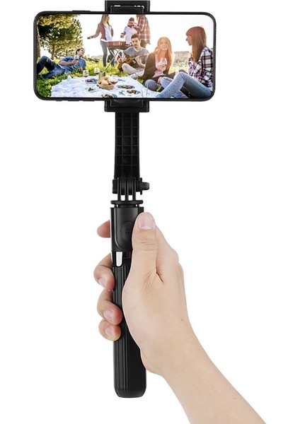 L08 Tek Eksenli Gimbal Selfie Çubuğu Tripod