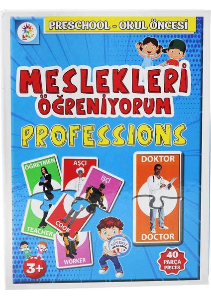 Meslekleri Öğreniyorum Okul Öncesi Eğitim Seti 40 Parça