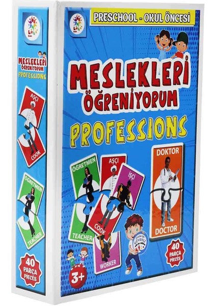 Meslekleri Öğreniyorum Okul Öncesi Eğitim Seti 40 Parça