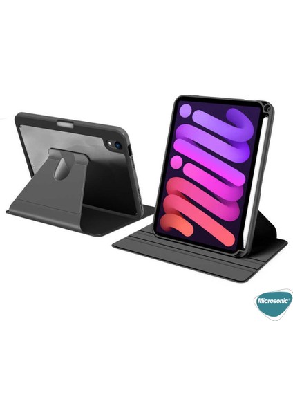 Apple iPad Mini 6 2021 Kılıf (A2567-A2568-A2569) Regal Folio Siyah