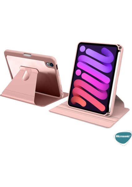 Apple iPad Mini 6 2021 Kılıf (A2567-A2568-A2569) Regal Folio Pembe fırsatları