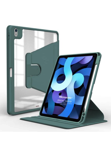 Apple iPad Pro 11 2018 Kılıf (A1980-A2013-A1934-A1979) Regal Folio Koyu Yeşil