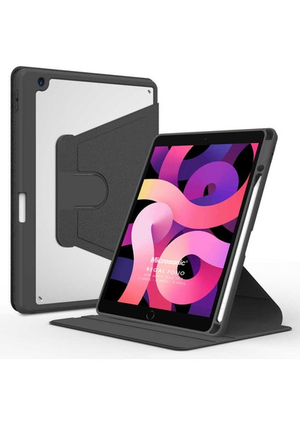 Apple iPad 10.2'' 8. Nesil Kılıf (A2270-A2428-A2429-A2430) Regal Folio Siyah