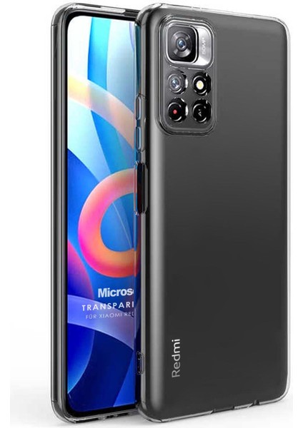 Xiaomi Redmi Note 11 4G Kılıf Transparent Soft Beyaz