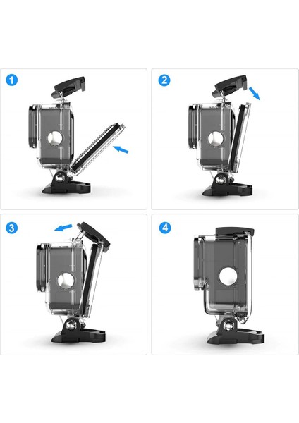Gopro Hero 9 / 10/ 11 Black Uyumlu 40 M Su Geçirmez Kılıf Housing modelleri