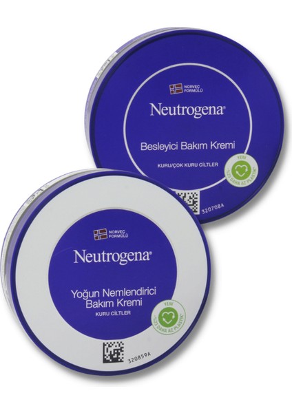 Norveç Formülü Yoğun Nemlendirici Bakım Kremi 200 ml + Norveç Formülü Besleyici Bakım Kremi 200ML