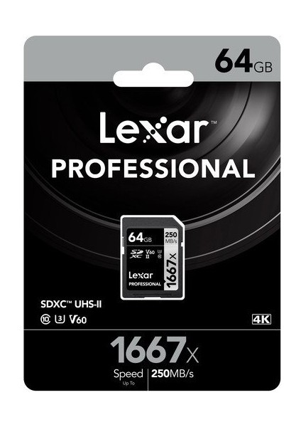 64GB Professional 1667X Uhs-Iı Sdxc Hafıza Kartı