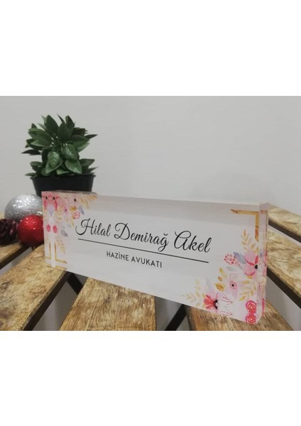 Blokisimlik masa Isimliği Ofis Masaüstü Isimlik Model 4