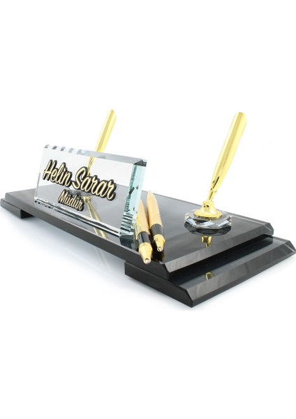 Vilano Kristal Set Ofis Masa Isimlik