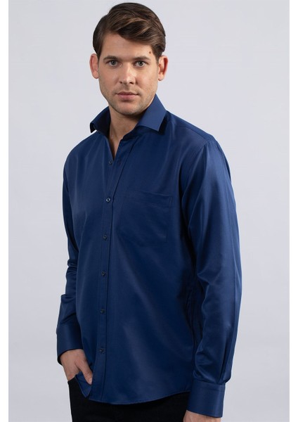 Klasik Fit Rahat Kesim Düz Erkek Gömlek fiyatları