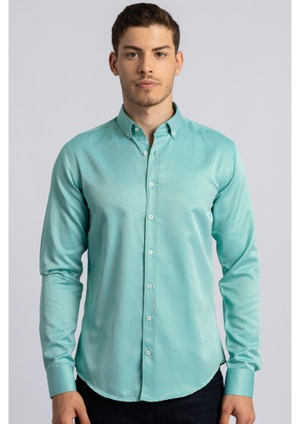 Slim Fit Dar Kesim Oxford Spor Erkek Gömlek fiyatları