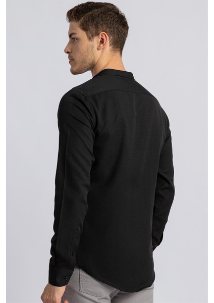Slim Fit Dar Kesim Hakim Yaka Erkek Gömlek fırsatları