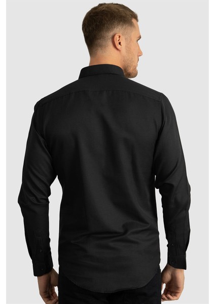 Slim Fit Dar Kesim Uzun Kol Poplin Oxford fırsatları