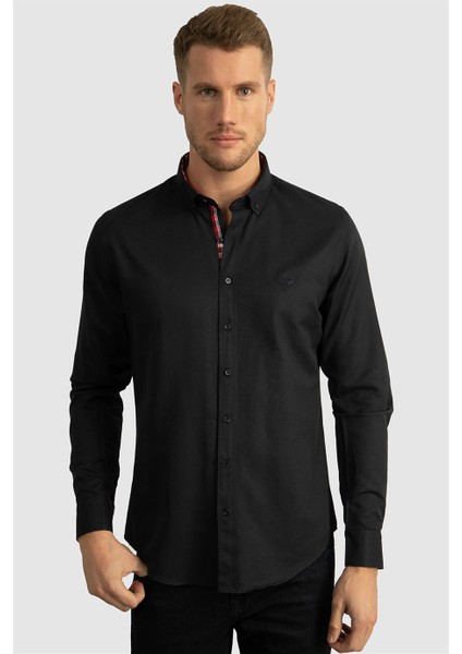Slim Fit Dar Kesim Uzun Kol Poplin Oxford fiyatları