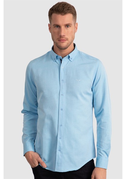 Slim Fit Dar Kesim Uzun Kol Poplin Oxford fiyatları