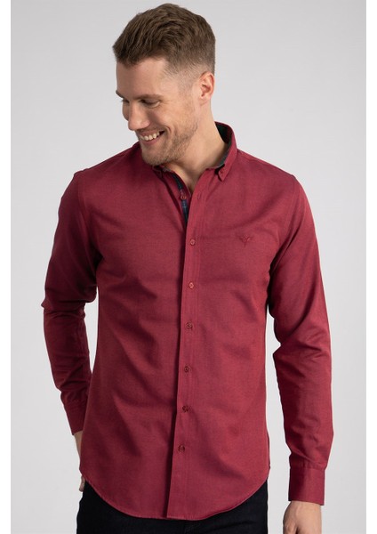 Slim Fit Dar Kesim Uzun Kol Poplin Oxford fiyatları