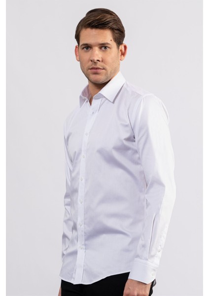 Modern Slim Fit Koton Saten Premium Seri Erkek Gömlek fiyatları