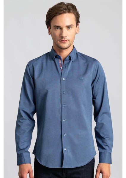 Slim Fit Dar Kesim Uzun Kol Poplin Oxford fiyatları