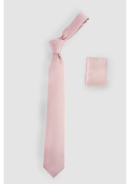 Cep Mendilli Düz Erkek Kravat modelleri