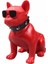 Desingshop Gözlüklü Bulldog Köpek Bluetooth Kablosuz Hoparlör Ses Bombası Kırmızı DSGBH08 1
