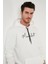 Slim Fit Baskılı Kapüşonlu Kanguru Cepli Pamuklu Sweat Erkek Sweat 5414019 3